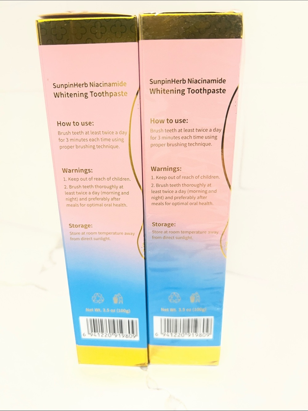 Niacinamide Whitening Toothpaste - Pink/Blue - Picture 3 of 7